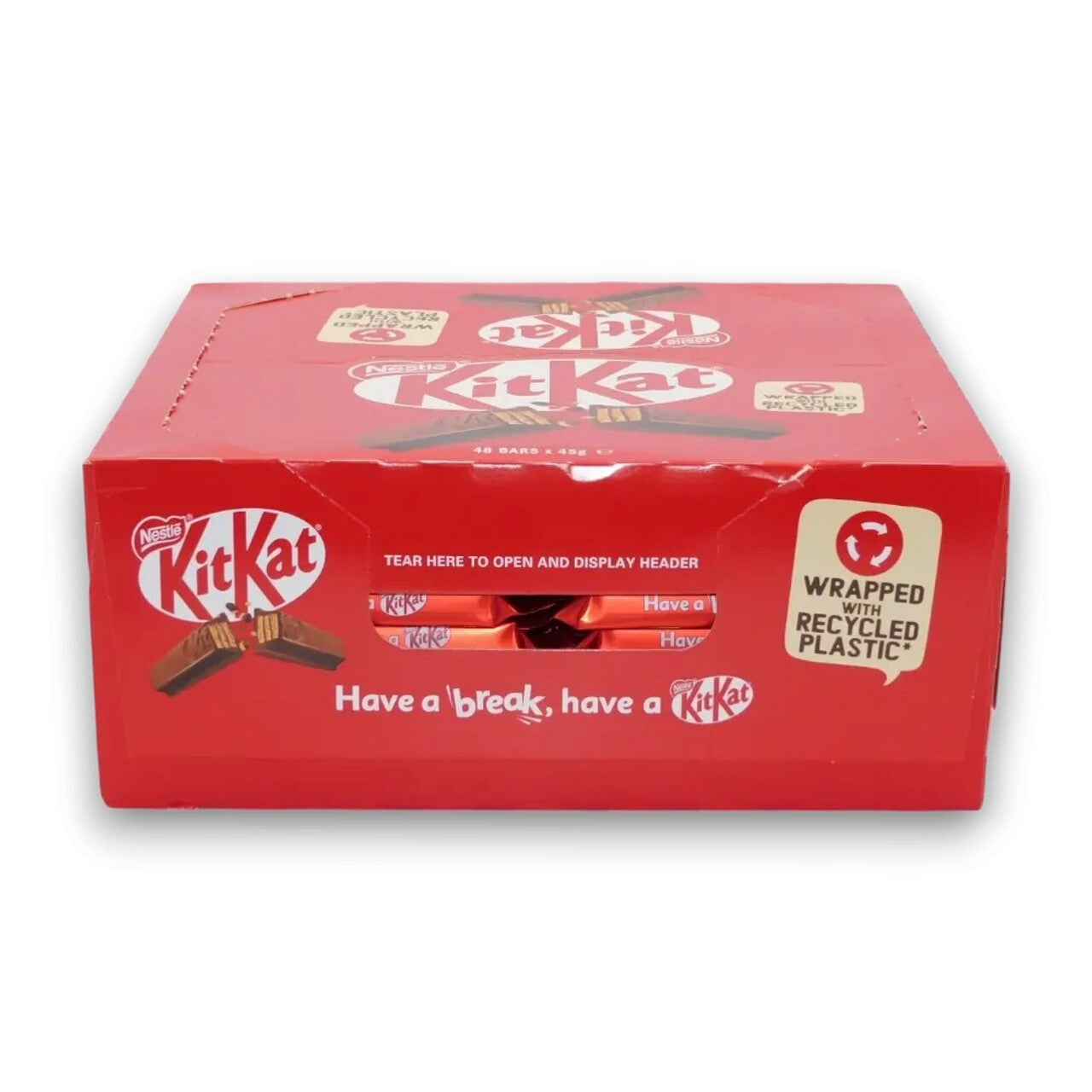 Kit Kat Chocolate Candy Bar 48 x 42g - 4 Fingers Milk Chocolate Wafer Kids Sweet
