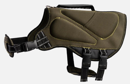 Silver Paw Neoprene Dog Life Jacket Vest with Handle UV Alert Safety Flotation