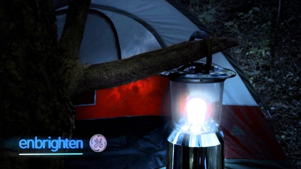 GE Enbrighten IPX4 Water-Resistant Impact-Resistant Dimmable LED Camping Lantern