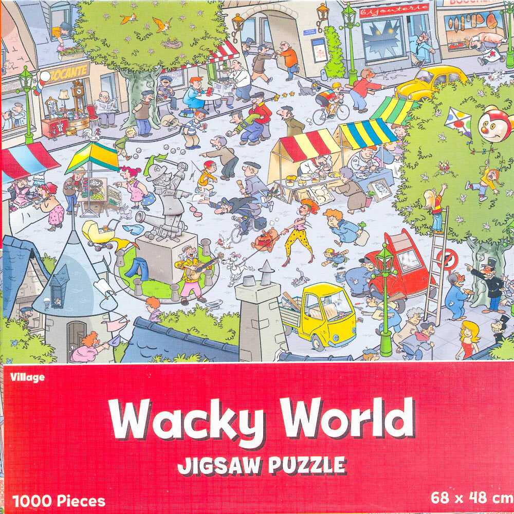 1000 Piece Jigsaw Puzzle 68cm x 48cm Wacky World Different Design Village Farm