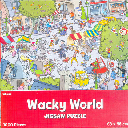 1000 Piece Jigsaw Puzzle 68cm x 48cm Wacky World Different Design Village Farm