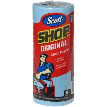 Blue Scott Shop Original 55 Towels Roll Multipurpose Car Oil Cleaning Cloth Wipe