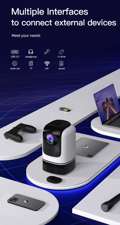 Topleo HY360 3-in-1 1080p 4K Portable Home Theater WiFi Projector HiFi Speaker