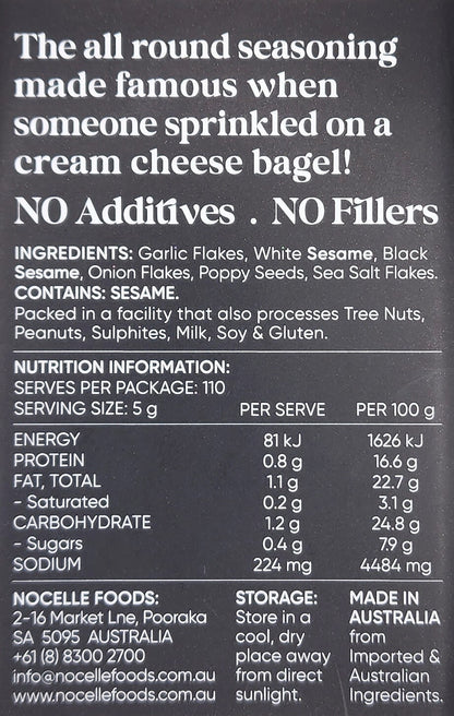 2 x 550g More Than Just Bagel Natural Seasoning For Sprinkling Over Anything