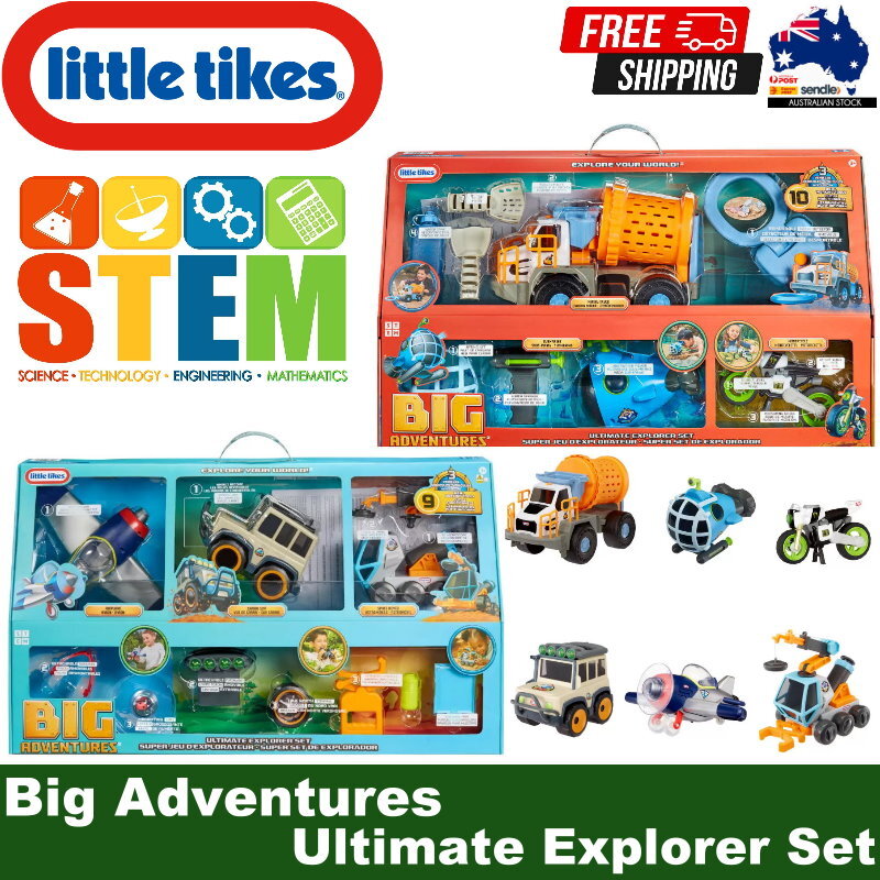Little Tikes Big Adventures Ultimate Explorer Set STEM Toy w/ Real Working Tools