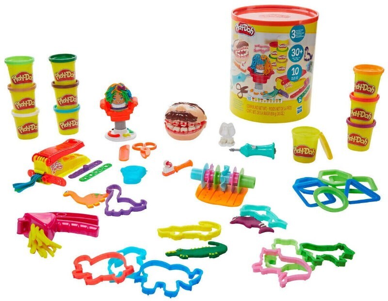 Play-Doh Big Time Classics Canister Large Tools & Storage Activity Set for 3+