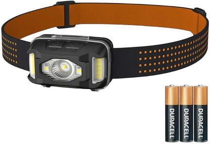 Duracell LED Headlamps 550 Lumens 9 Lighting Modes Waterproof IPX8, 220° Viewing