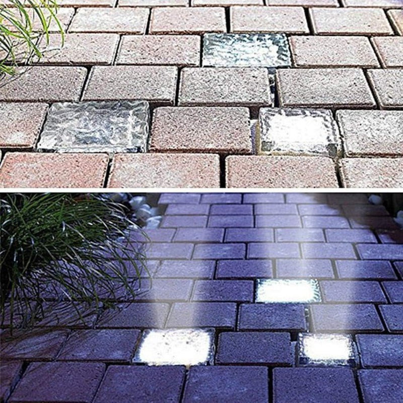 Dais 6-Pack Outdoor Waterproof Solar Brick Light Ice Cube for Garden, Pathway