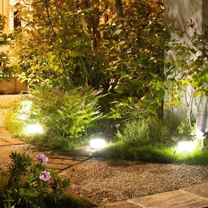 Dais 6-Pack Outdoor Waterproof Solar Brick Light Ice Cube for Garden, Pathway