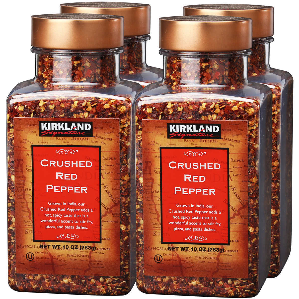 Crushed Red Pepper Hot Spicy Chilli Seasoning Grown in India Packed USA 4 x 283g