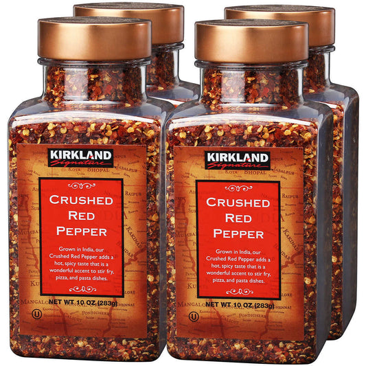 Crushed Red Pepper Hot Spicy Chilli Seasoning Grown in India Packed USA 4 x 283g