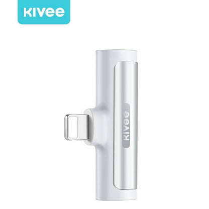 Kivee AD11 iPhone M to Dual iPhone F Charge Adapter for Charging, Audio, Calls