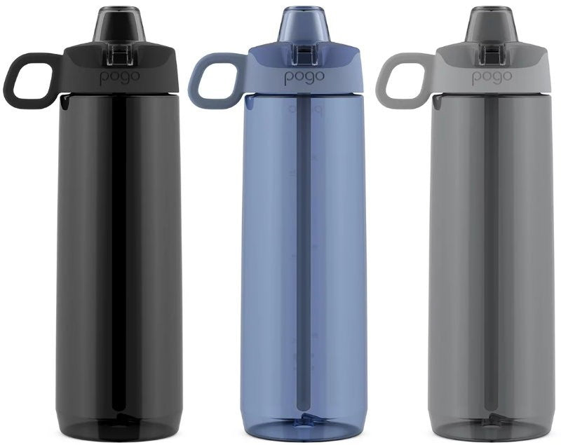 Pogo Tritan Water Bottle with Soft Straw 946 ml (32 oz) - Leakproof, BPA-Free