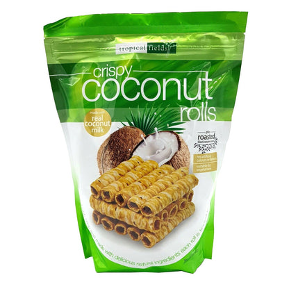 Tropical Fields Crispy Coconut Milk & Roasted Black Sesame Seed Rolls 2 x 285g