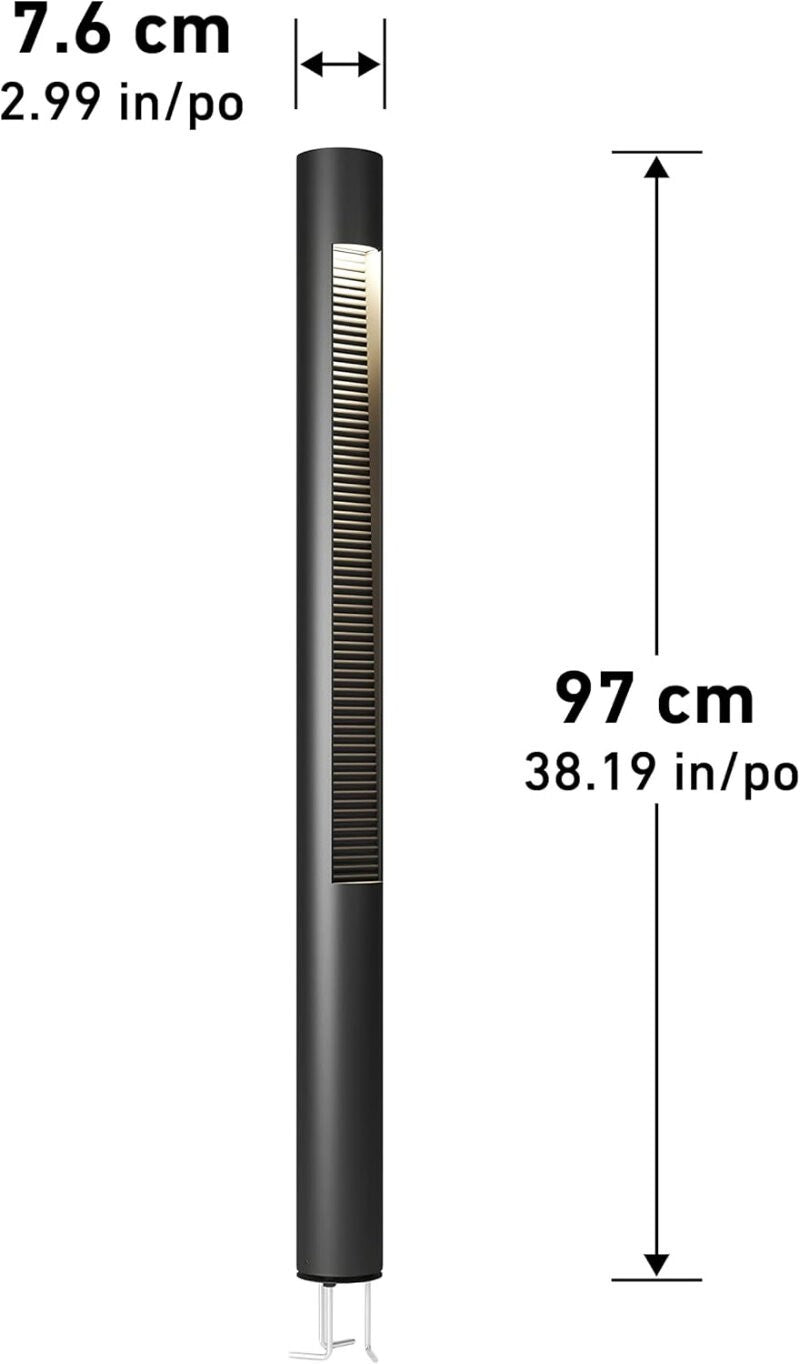 artika 97cm Stainless Steel Dark Sky 13W LED Modern Bollard Pathway Light Garden