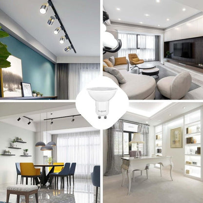 Luminus 8-Pack Dimmable GU10 LED Bulb 6W 500LM 5000K Daylight Recessed Downlight
