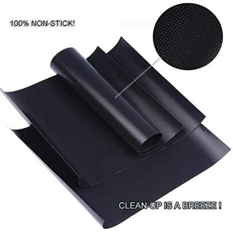 MIU 6-Pack PRO Non-Stick Reusable BBQ Grill Mats - Non-Toxic PFOA & BPA FRE