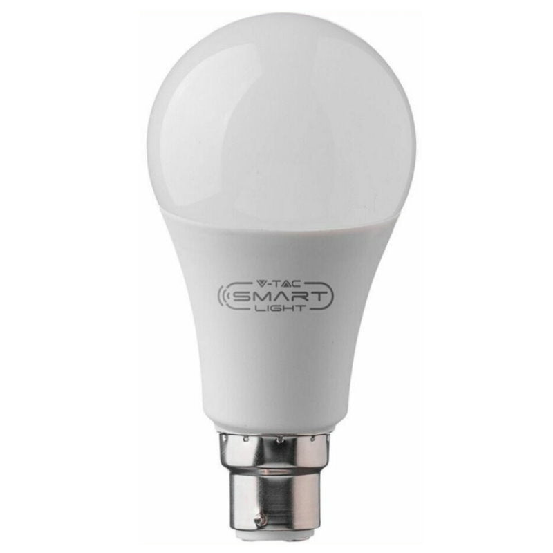 V-TAC Bluetooth Smart RGB LED Light Bulb A60 E27 or B22 - App or Voice Control