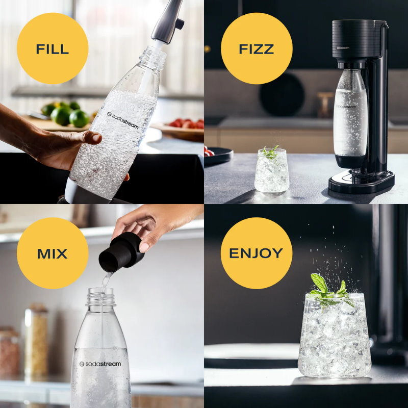 Sodastream Terra Sparkling Water Maker Value Pack or 60 Litre Quick Connect CO2