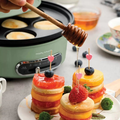 Morphy Richards Round Multi Function Grill Pan Electric Cooking Pot 1.8L Green