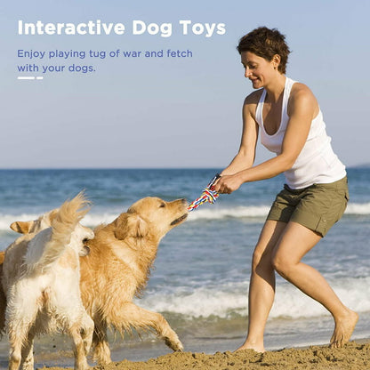 3-Pack Think Dog Playmates Playful Pirates Dog Toys 28cm Tall w/ Sounds, Natural