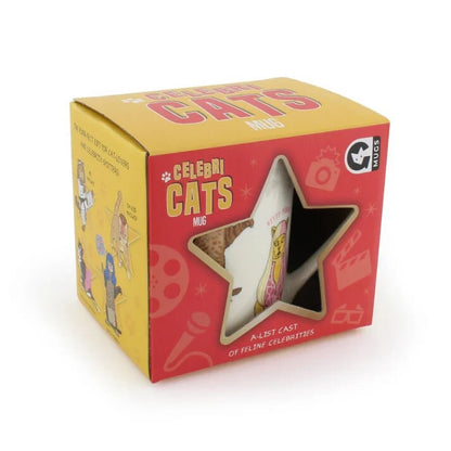 Celebri Cat Novelty Ceramic Novety Coffee Mug Gift Katy Purry Hairy Potter 350mL