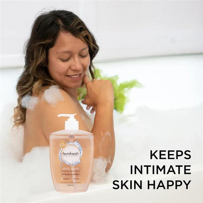 600ml Femfresh Gently Cleans Intimate Area Skin Care Daily Wash Soap Free
