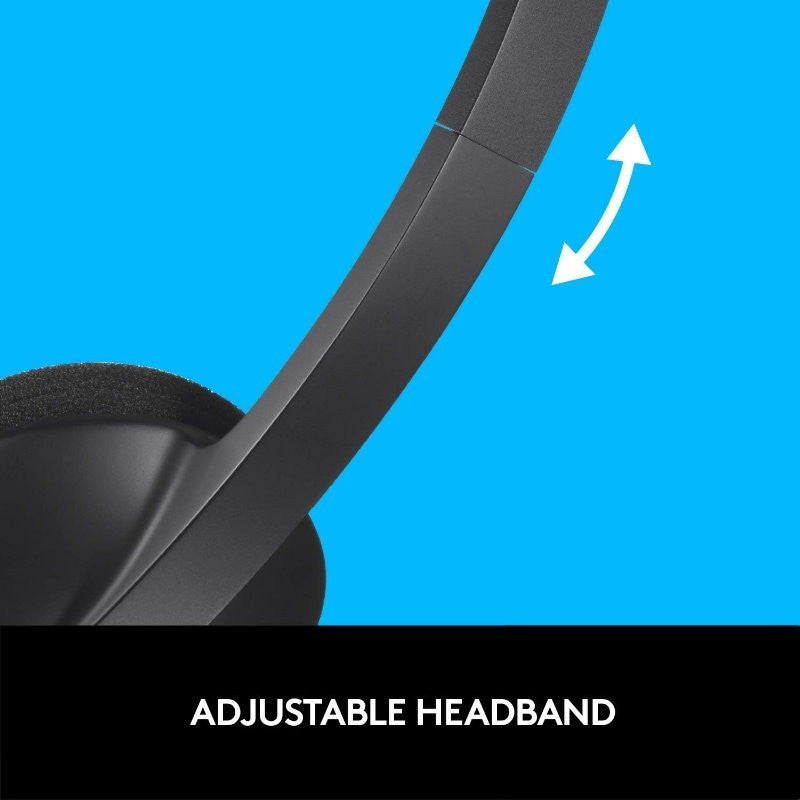 Logitech Comfort MK345 Wireless Keyboard and Mouse Plus H340 USB Headset Bundle