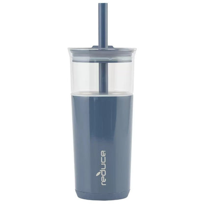 REDUCE Aspen 20oz 590ml Vacuum Insulated Glass Tumbler w/ Lid & Extra Wide Straw