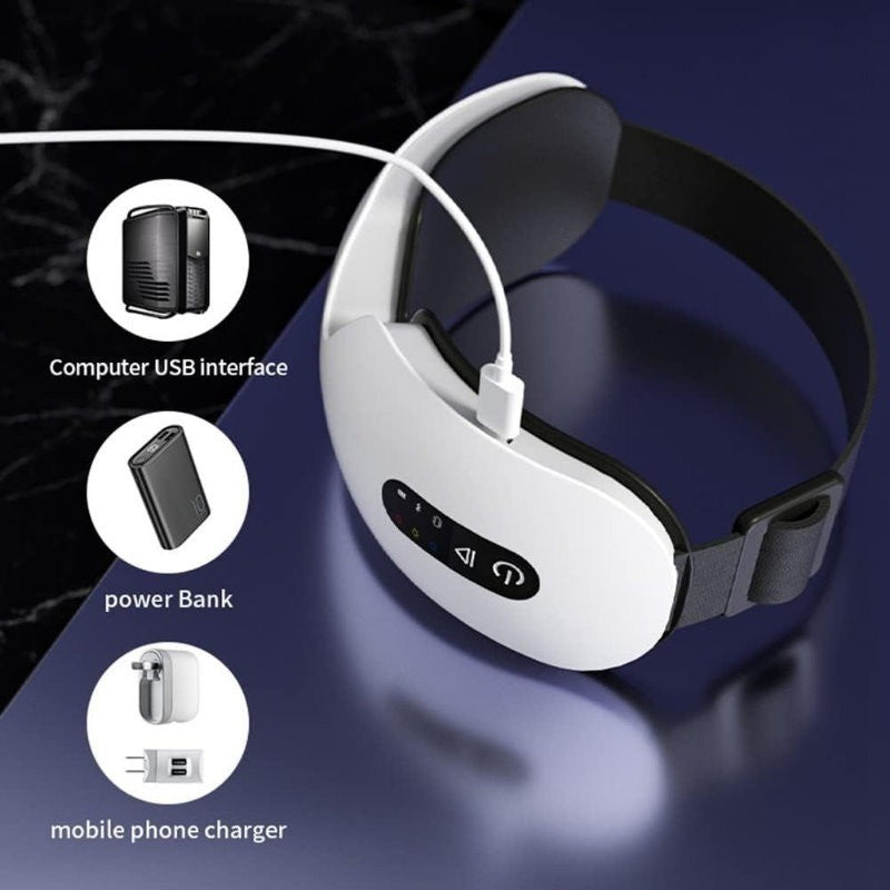 Purify Rechargeable Bluetooth Electric Eye Massager with Heat & Vibration