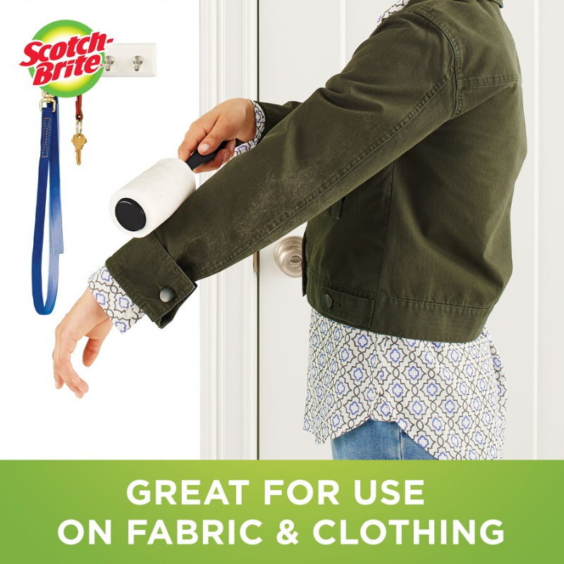 3M Scotch Brite 50% Stickier Lint Roller Dust Remover Up to 5 x 95 Sheets