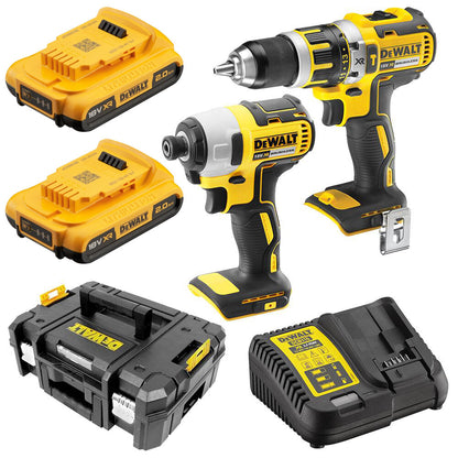Dewalt Drill Driver Impact Driver DCD777 DCF787 2x 2AH 18V Battery Brushless Kit