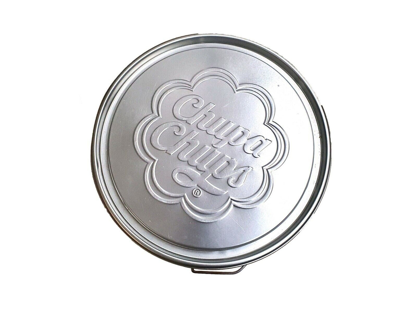 Chupa Chups Collectible Tin Storage Bucket with Lid & Handle Kids Toy Store Box