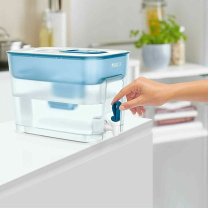 Brita Flow Cask + 2 Maxtra+ Filter cartridge Water Purification Filter 8.2L Set