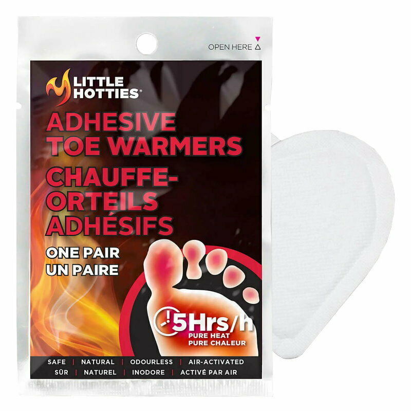 LITTLE HOTTIES 5 Hours Toe Warmers Indoor Outdoor Safe Natural Ski Winter