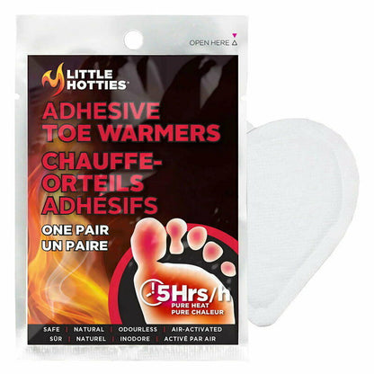 LITTLE HOTTIES 5 Hours Toe Warmers Indoor Outdoor Safe Natural Ski Winter