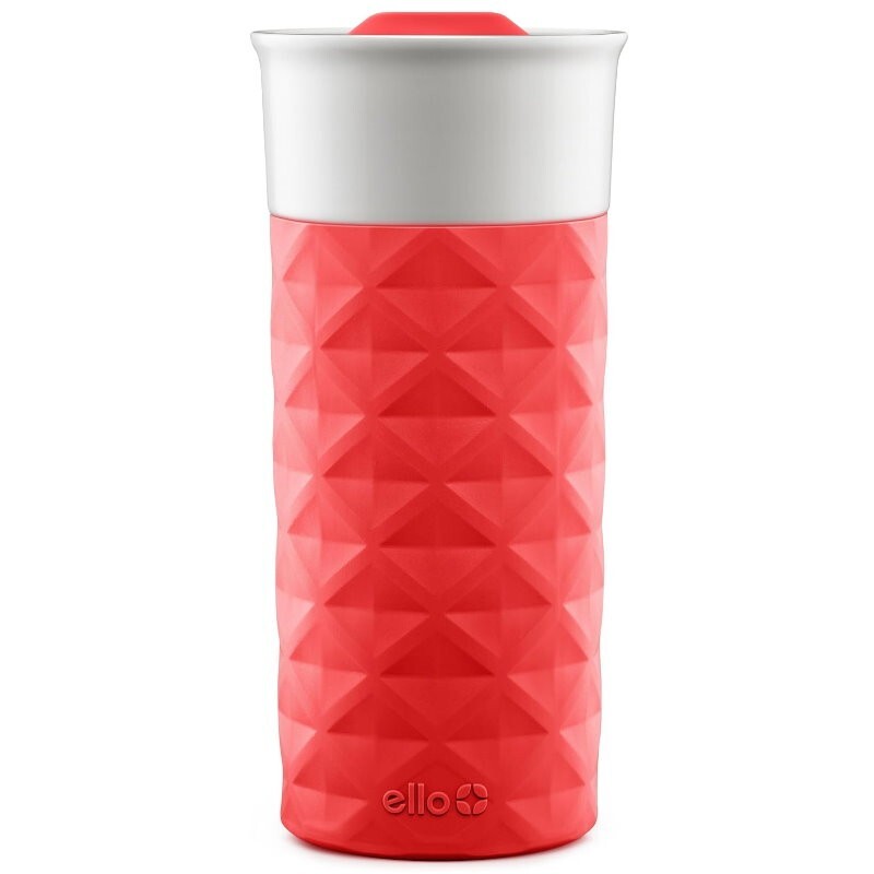 Ello Ogden On-The-Go Ceramic Travel Mug with Friction-Fit Lid & Silicone Boot