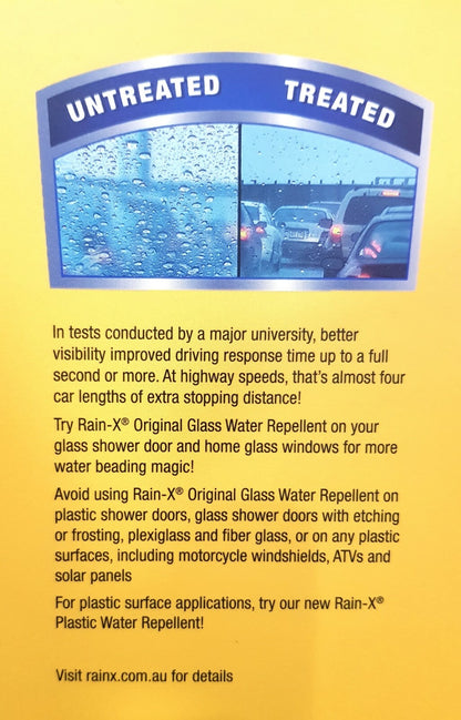 Rain-X Original Glass Water Repellent with Microfiber Cloth Car Window Treatment
