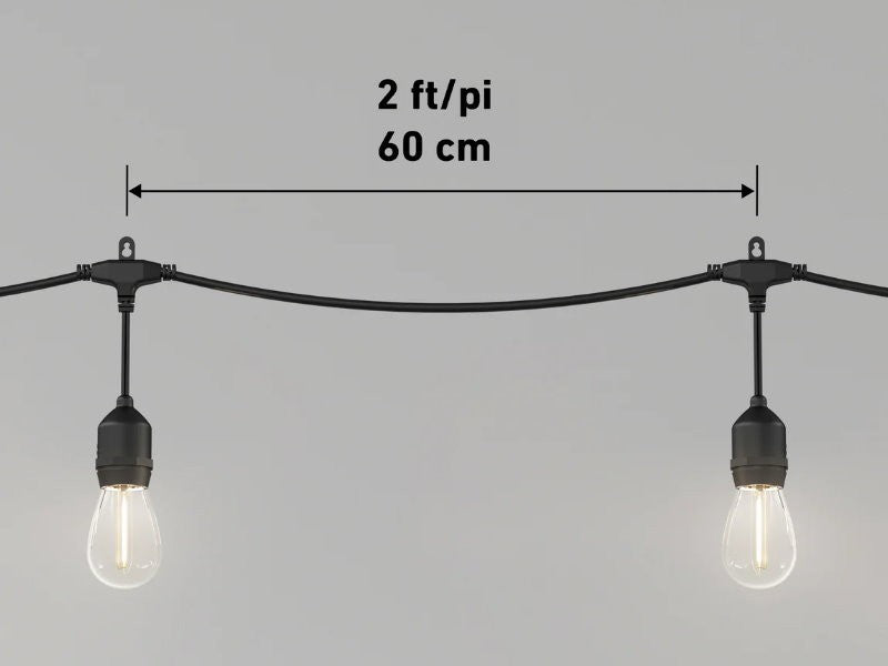 Artika 20 LED Bulbs 42 ft Waterproof Outdoor Solar String Lights 4 Lighting Mode