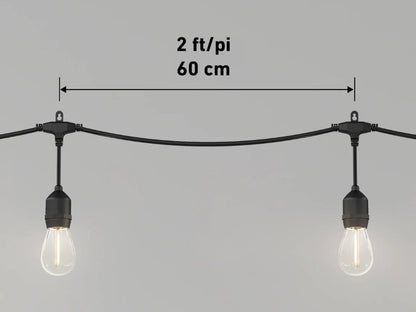 Artika 20 LED Bulbs 42 ft Waterproof Outdoor Solar String Lights 4 Lighting Mode