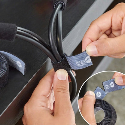 Wrap-It Storage 75 PCs Ultimate Cable Management Value Pack For Home, Office