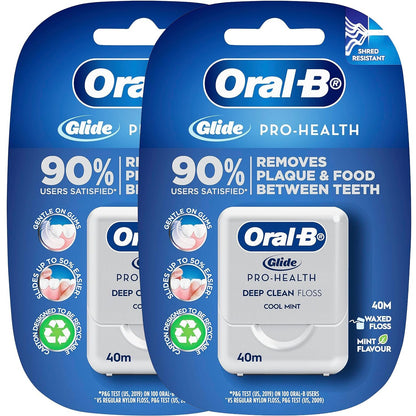 2 x Oral-B Glide Pro Health Dental Floss Mint Clean Teeth Protection Plaque