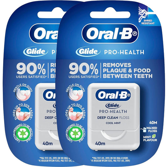2 x Oral-B Glide Pro Health Dental Floss Mint Clean Teeth Protection Plaque