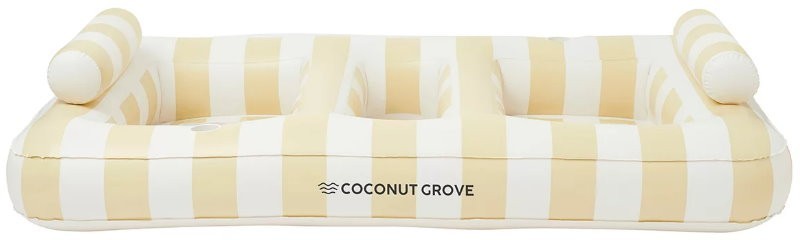 Coconut Grove Luxe Twin Hammock Float 2-Person Pool Float with Mesh Hammock