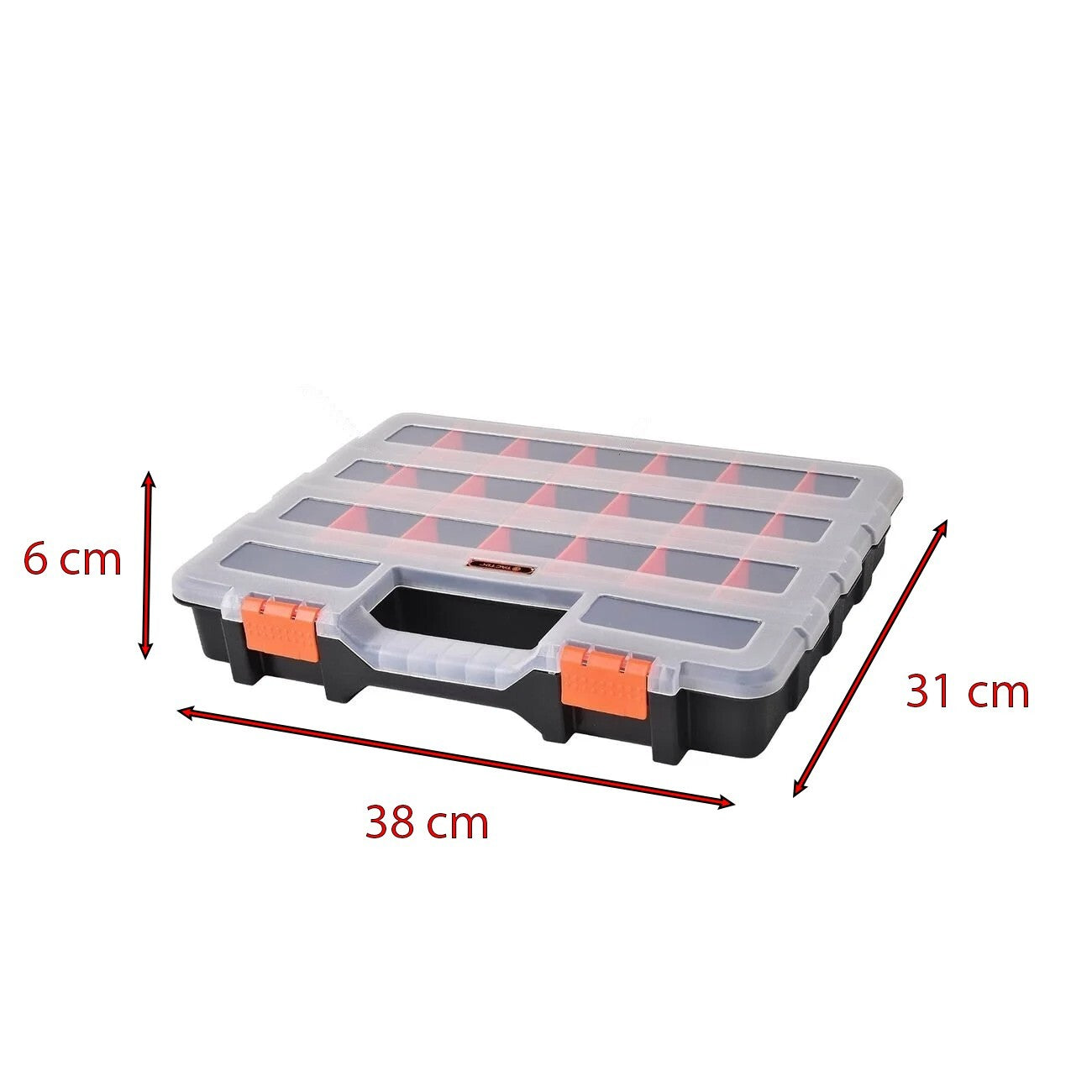 Screw Nut Bolts Organiser 22 Removeable Tab Divider Compartment Storage Tool Box