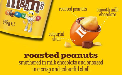 M&M's 575g Peanut Milk Chocolate Party Pack Pantry Kids Party Sweet Snack Halal