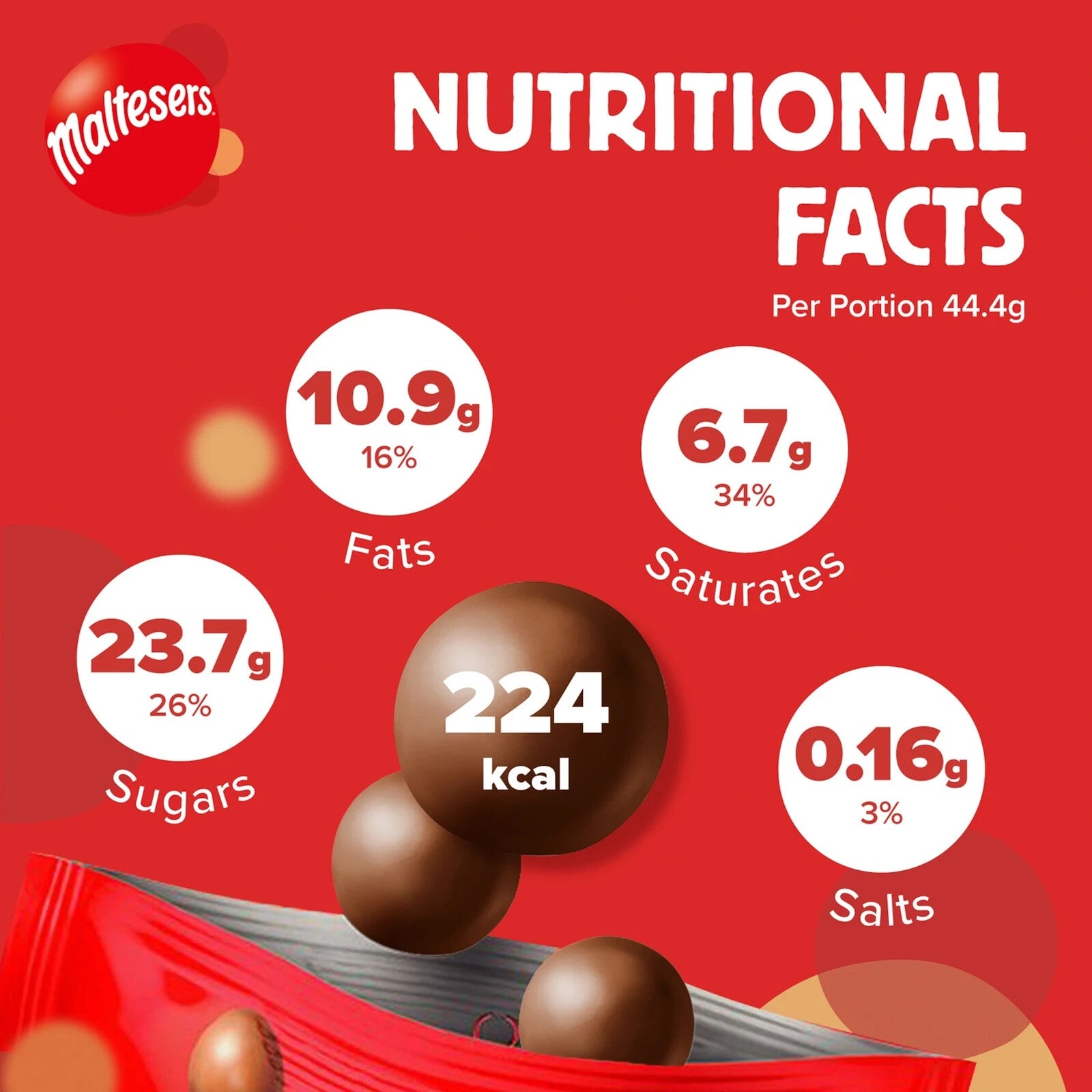 Mars Maltesers Party Bucket 465g Sweets Snack Crunchy Chocolate Bite Size Treats