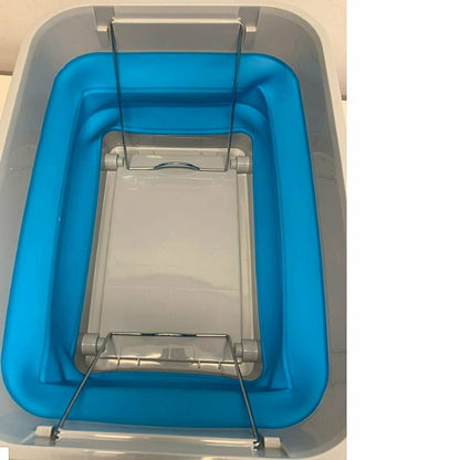 Addis Housewares 30 Litre Collapsible Storage Tote with Lid and Wheels