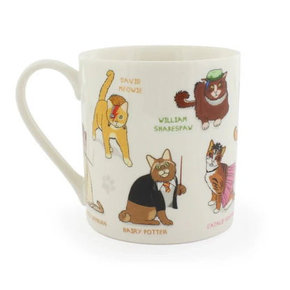 Celebri Cat Novelty Ceramic Novety Coffee Mug Gift Katy Purry Hairy Potter 350mL