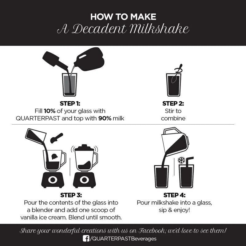 Quarterpast Classic Syrup Flavours Caramel Syrup 1.5L for Coffee and Cocktails